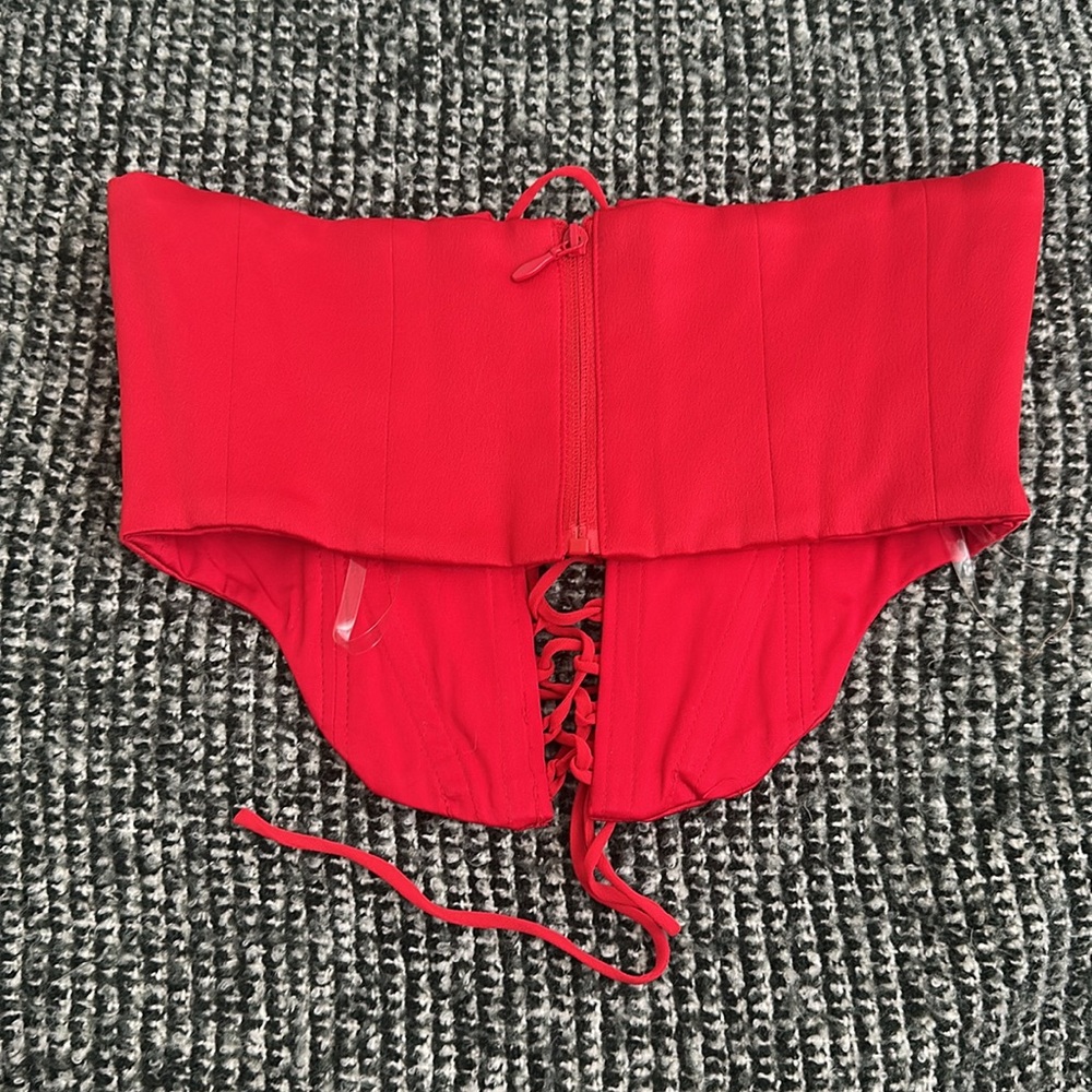 House of CB “Valencia” Red Corset Dress Set S+ Plus Top NWOT - Picture 16 of 16